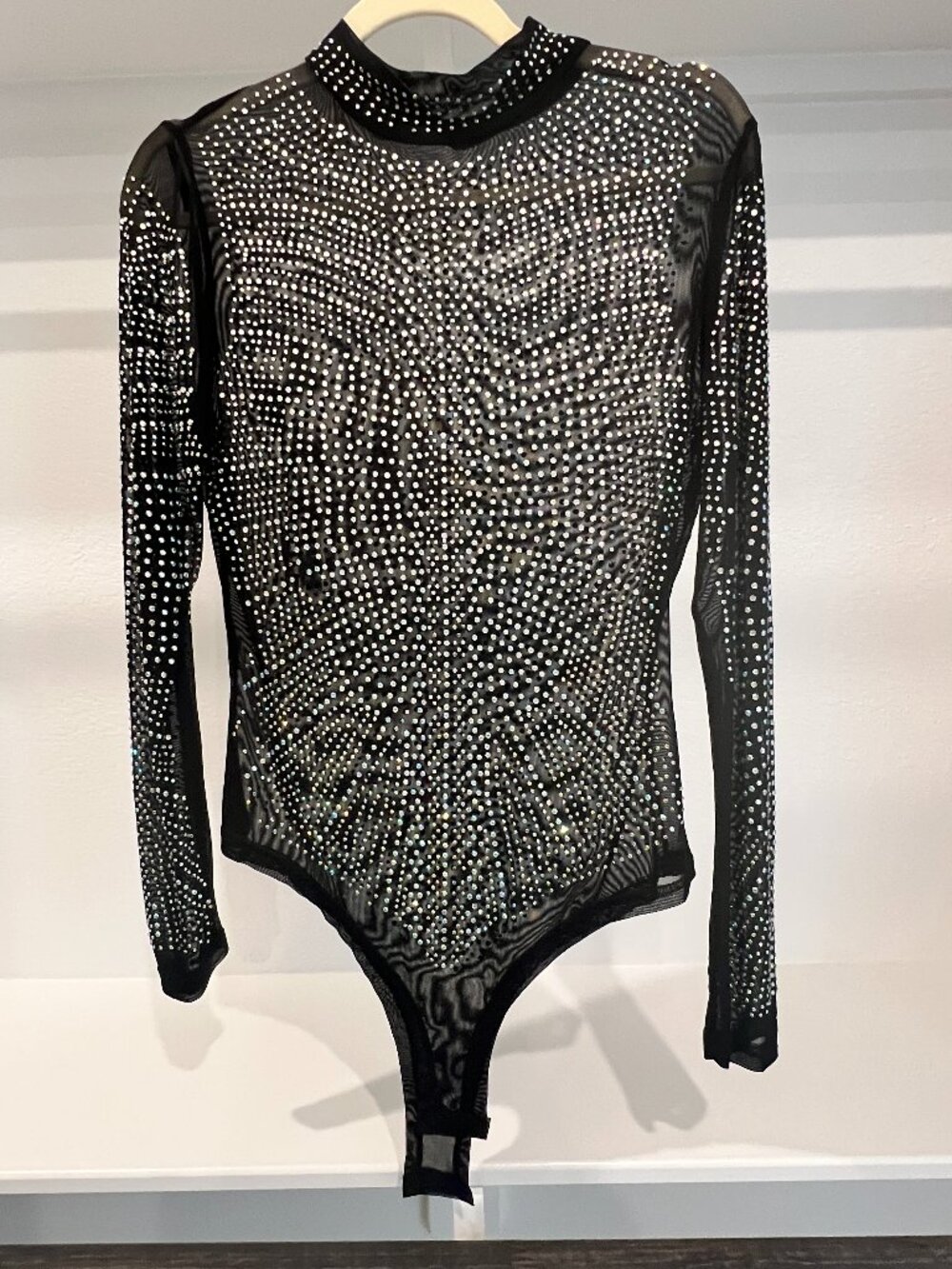 LNWT Rhinestone bodysuit - Picture 2 of 6
